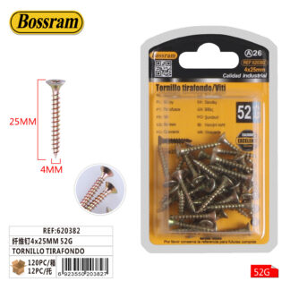 Tornillo tirafondo 4 x 25 mm
