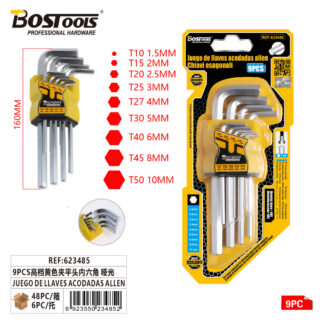 Juego de llaves acodadas Allen 3,0 mm